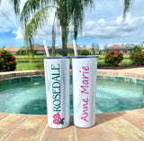 Customized Logo Tumblers 2-Sided ( Min Order 8 Quantity ), custom logo cups, Destination Pineapple