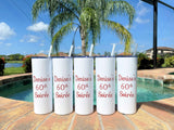 Destination/Celebration Tumblers-party cups-bridal party-birthday cups-Destination Pineapple