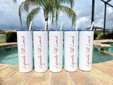 Customized Logo Tumblers 2-Sided ( Min Order 8 Quantity ), custom logo cups, Destination Pineapple