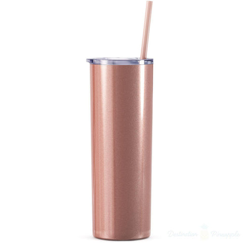 Personalized Tumbler with Straw, 20 oz custom tumbler, bridesmaid cups, bachelorette party cups, Destination Pineapple