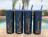 Personalized Tumbler with Straw
