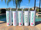 Customized Logo Tumblers 2-Sided ( Min Order 8 Quantity ), custom logo cups, Destination Pineapple