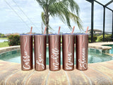 Destination/Celebration Tumblers-party cups-bridal party-birthday cups-Destination Pineapple