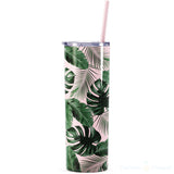 Personalized Tumbler with Straw, 20 oz custom tumbler, bridesmaid cups, bachelorette party cups, Destination Pineapple