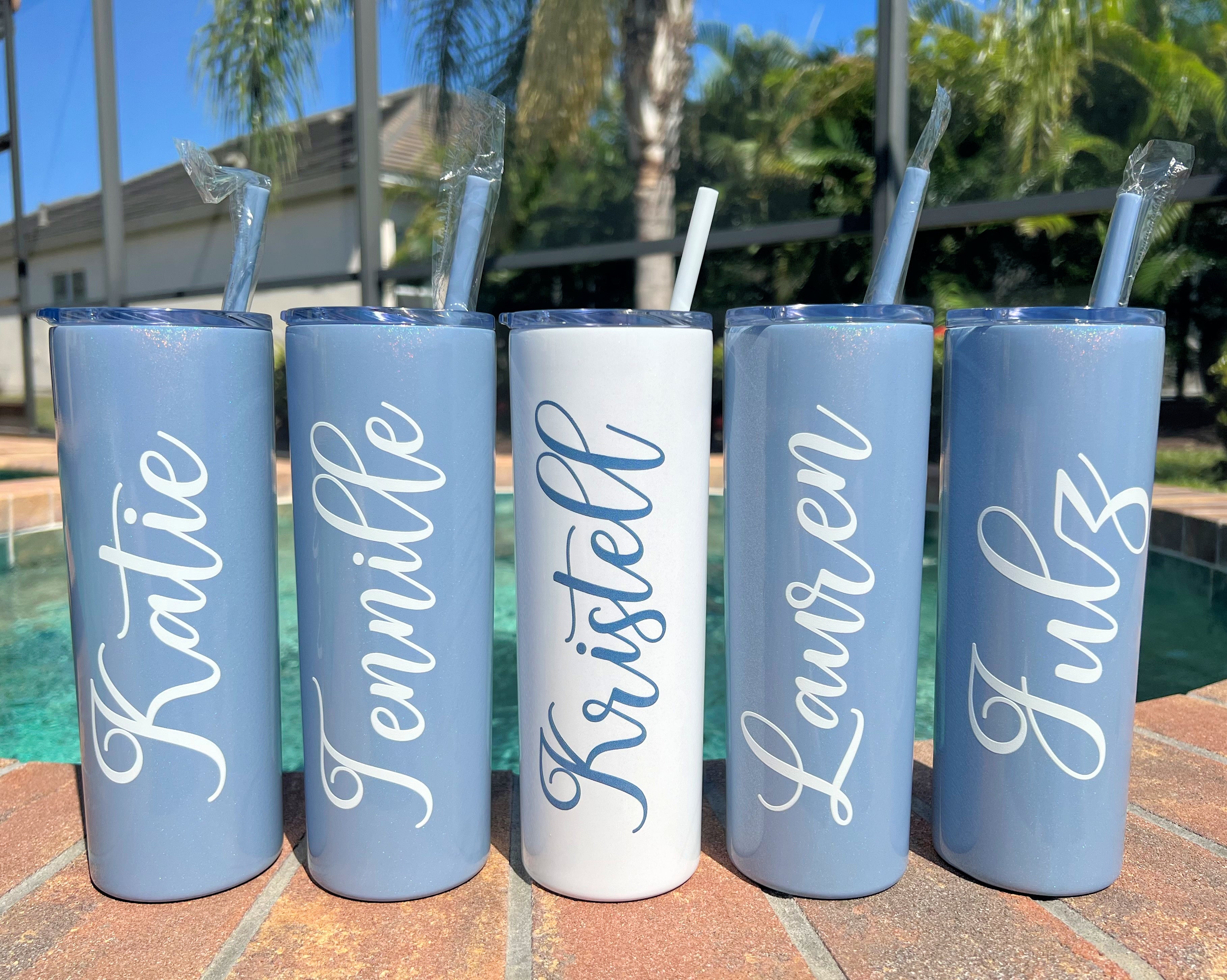 Personalized Tumbler with Straw